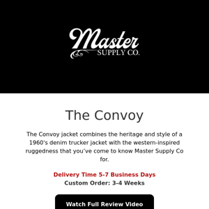 Master Supply Co- The Convoy | Watch Full Review Video