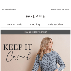 EVERYTHING W.Lane Now 50% Off!