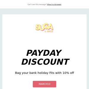 PAYDAY DISCOUNT