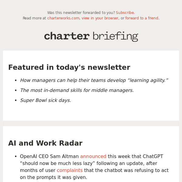 Charter: How you can be a better learner at work