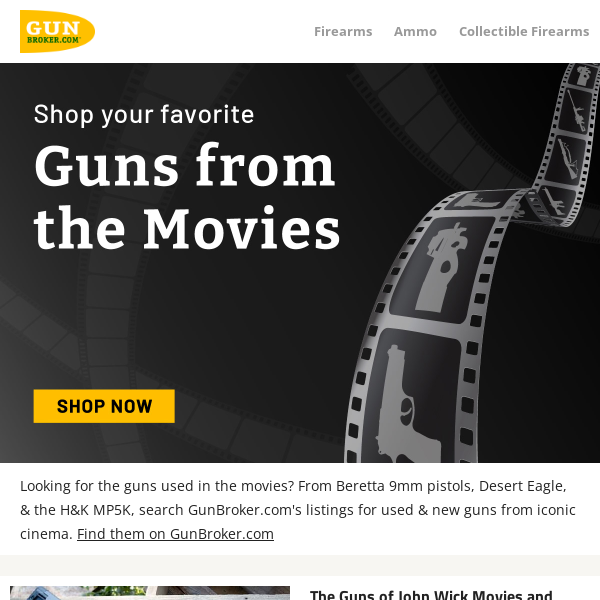 Shop Iconic Guns From the Movies