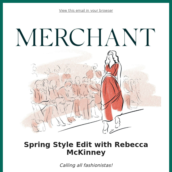 Spring Style Edit with Rebecca McKinney
