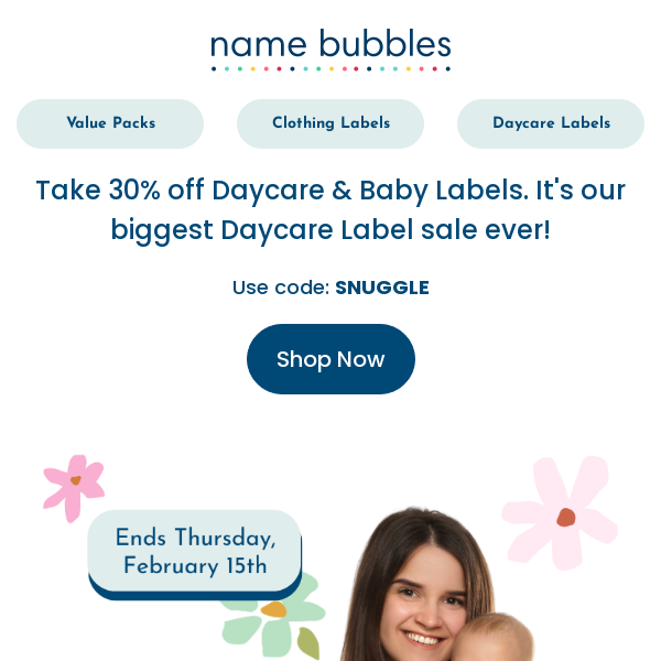 💘 Our biggest Daycare Label sale YET!