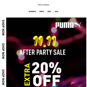 11.11 After Party Sale Is On! 🎉