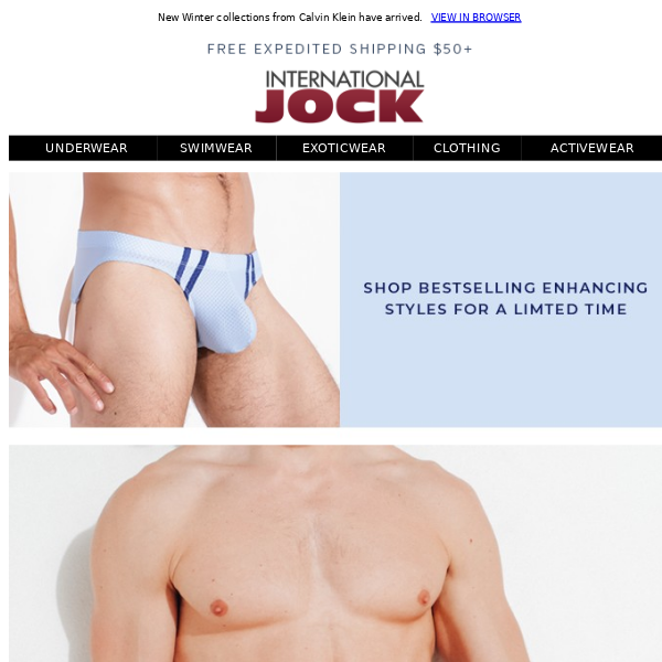 Calvin Klein Underwear at International Jock