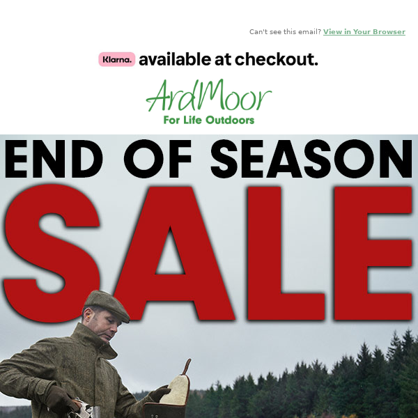 Up to 50% off the BEST Shooting Brands in our End Of Season Sale