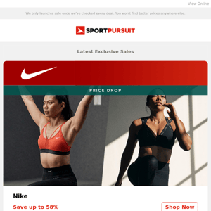 Up to 71% Off: Nike - Price Drop | H.Koenig - Price Drop | SealSkinz | Super.Natural Merino | Hannah