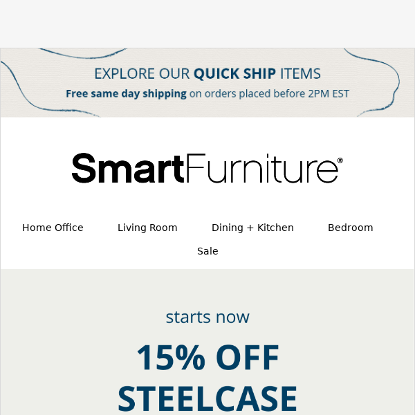 Spring Savings: 15% Off Steelcase Office Furniture