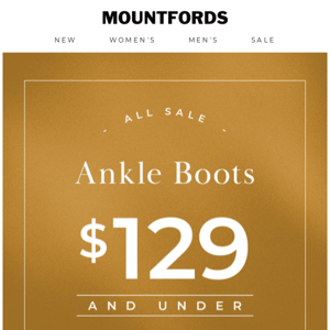 SALE | All Sale Ankle Boots $129 And Under