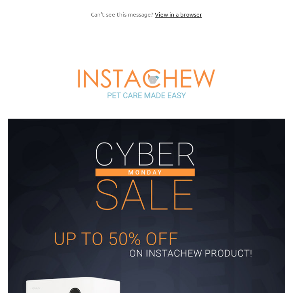 📢 CYBER MONDAY │ UP TO 50% OFF │ PET TECH 🐾