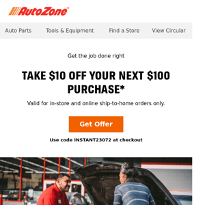 Reminder: Your $10 coupon is still valid