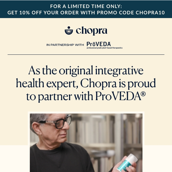 Longer-lasting Ayurvedic relief: 10%off! - Chopra