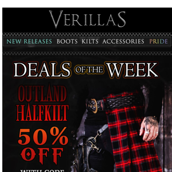 Absolute 🔥 deals on Verillas best sellers. Armor up and kick tomorrow's @$$.