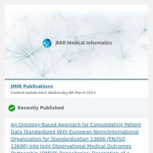 [JMI] An Ontology-Based Approach for Consolidating Patient Data Standardized With European Norm/International Organization for Standardization 13606 (