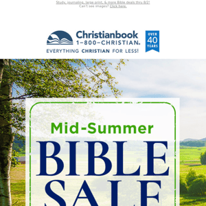 Save on Your Favorite Bible Type