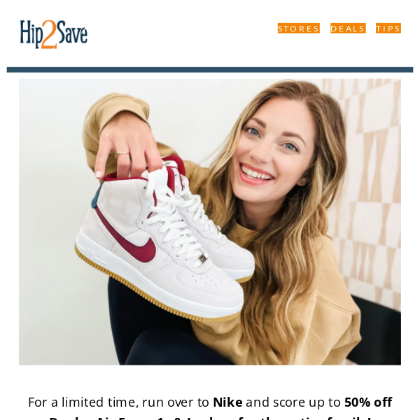 🚨 Up to 50% Off Nike Shoes!