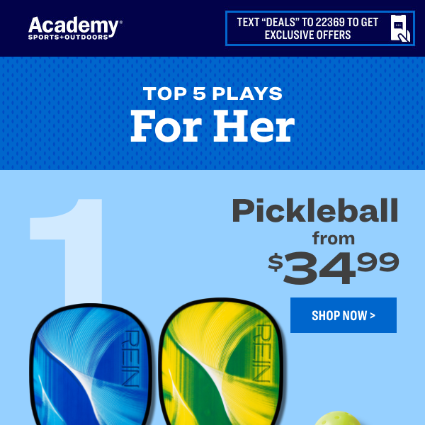 Shop Her Top 5 Plays Today