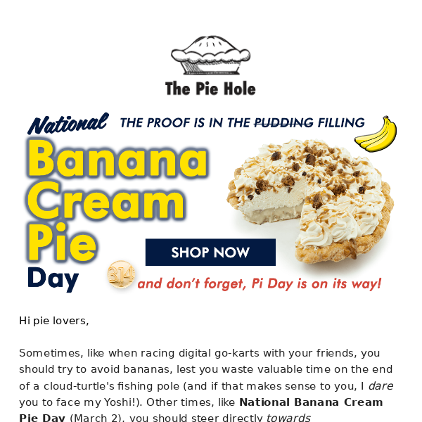 National Banana Cream Pie Day 🍌🥧