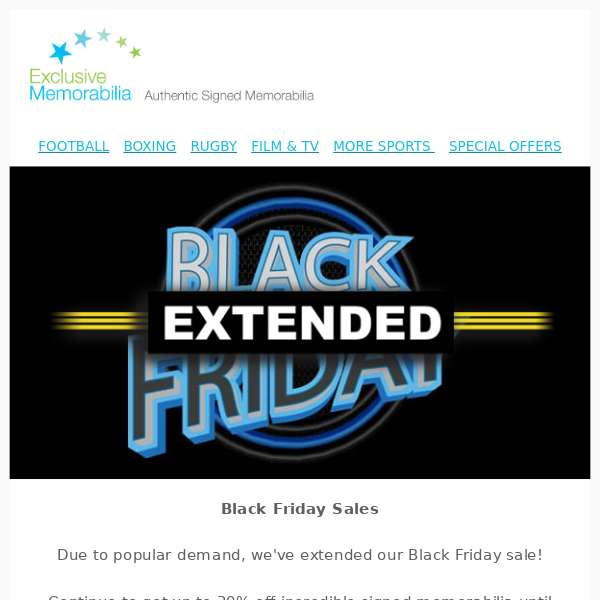 Black Friday Sale Extension! ⏰