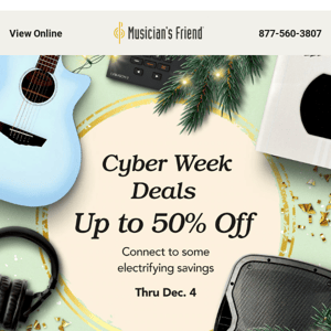 Ends tomorrow: Cyber Week deals up to 50% off