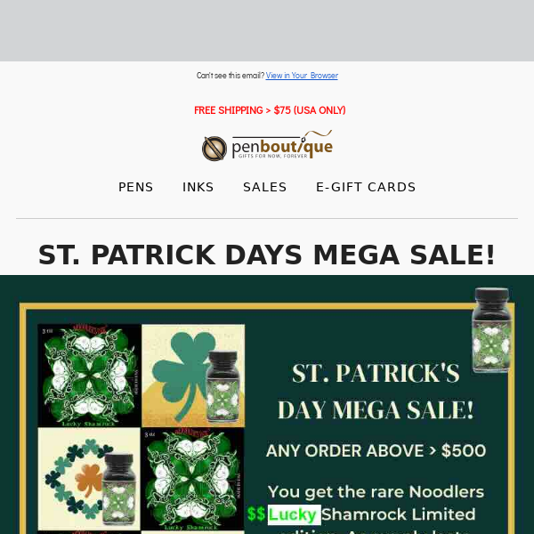 St. Patrick Weekend Only Special ! 48 Hours only