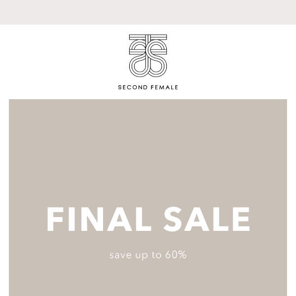 FINAL SALE is still on!