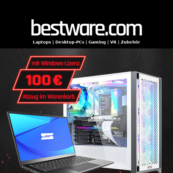 Spar 100 € auf alle individuellen Windows-Konfigs