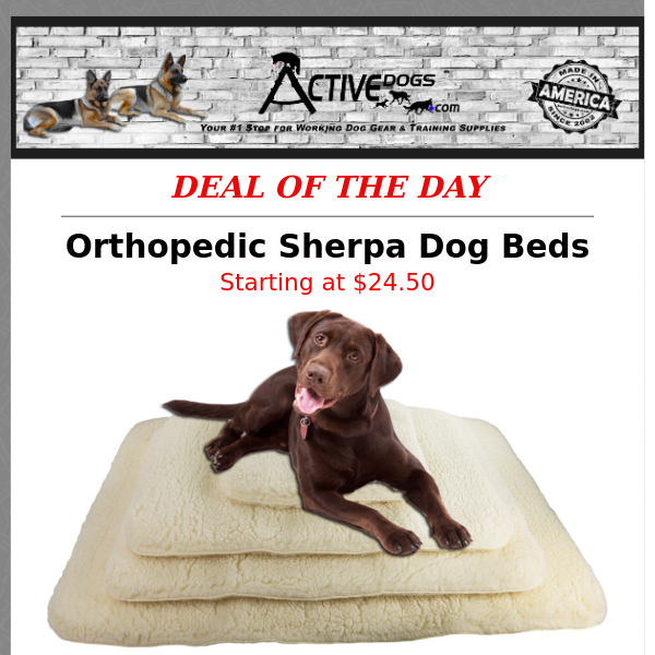 Daily Deal - Orthopedic Sherpa Dog Beds