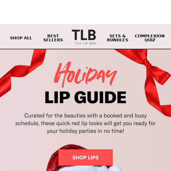 Your holiday lip guide 💄