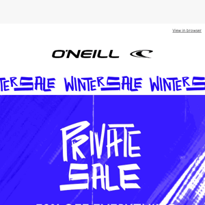 Private Winter Sale access
