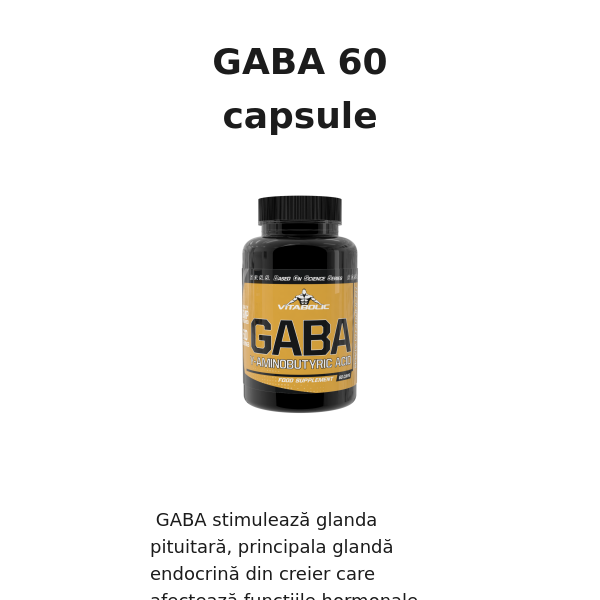 GABA în stoc 💊