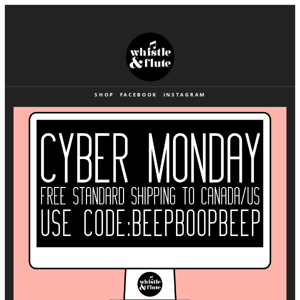 Cyber Monday Free Shipping! 📦