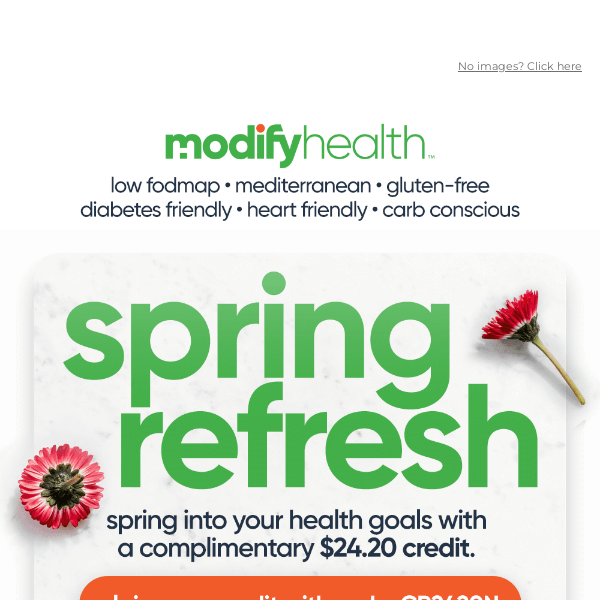 A $24.20 Spring credit has been added to your account!