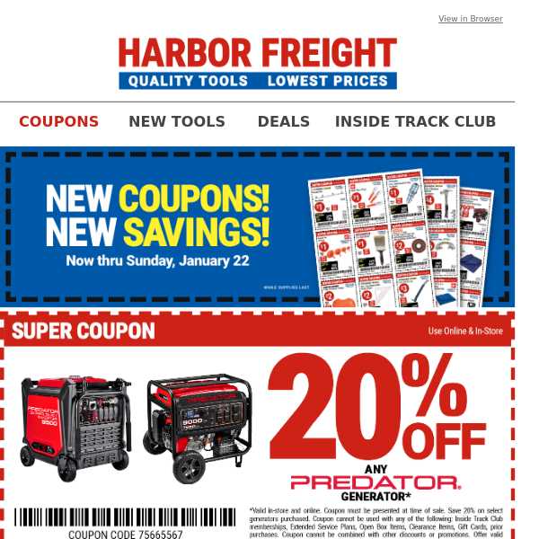 Harbor Freight Clearance Sale October 2022 End of Month Tool Deals