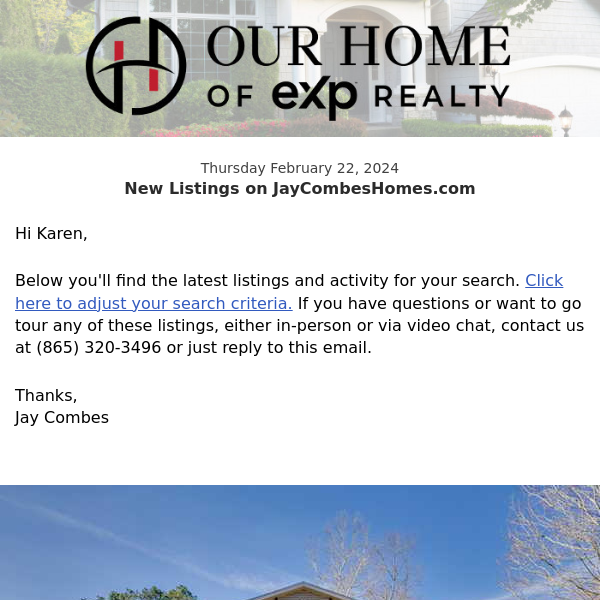 New Property Listings on JayCombesHomes.com