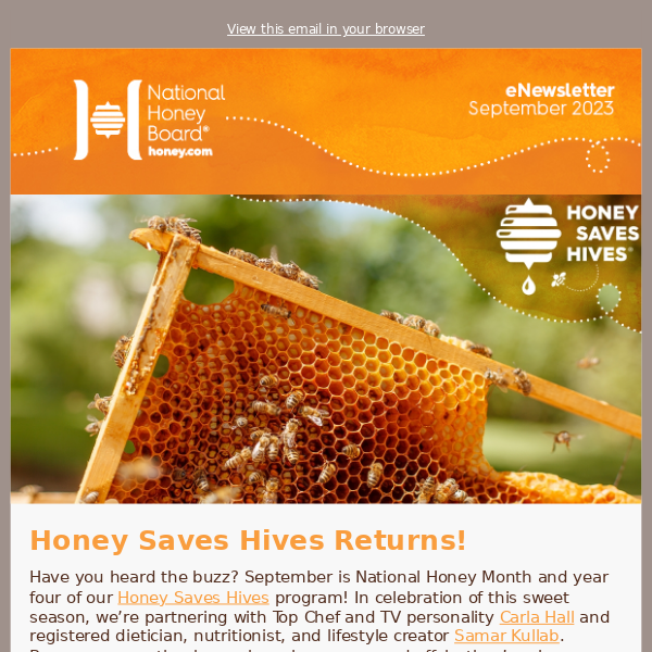 Celebrate Honey Bees this National Honey Month and Beyond with the Honey Saves Hives Program