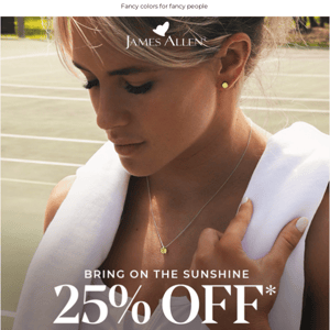 BOOM! 25% Off Fancy Yellow Diamonds!