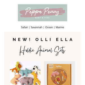 Meet the NEW Olli Ella Holdie Animal Sets - Perfect for any age!