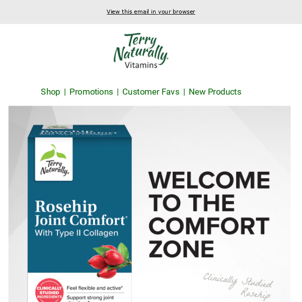 discover all new rosehip joint comfort