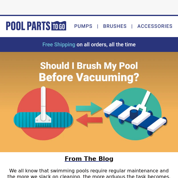 Should I Brush My Pool Before Vacuuming?