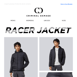 Racer Jackets Back In Stock 🏁