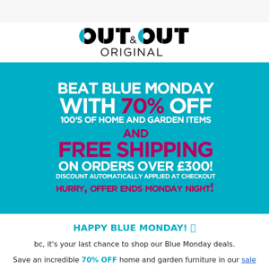 Have you shopped our Blue Monday deal?! 💙