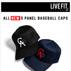 All NEW 5 panel Baseball Caps!!