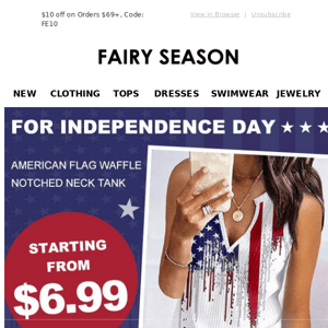 Outfits For Independence Day,Starting From $6.99!