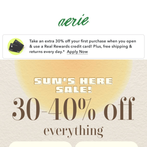 Aerie Math says this sale is making you money 😉