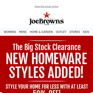 New To Clearance | Save On Remarkable Homeware Styles