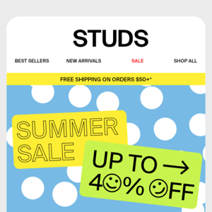UP TO 40% OFF SUMMER SALE