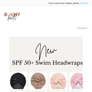 New SPF 50+ Swiw Headwraps