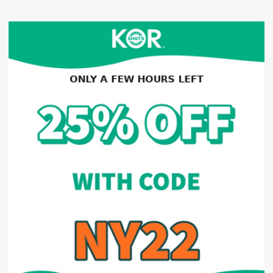 Last chance to order with 25% off