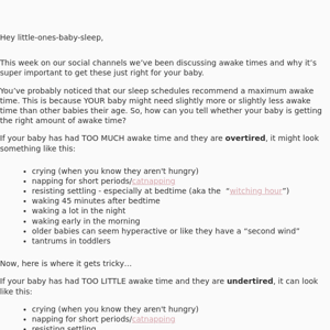 Is your baby having enough awake time? 🤔